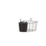 Panier d'angle de bain / douche, paris 1, Remix