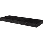 Plan de toilette compact effet marbre noir Ep.10 x l.136 x H.48.5 cm Neo