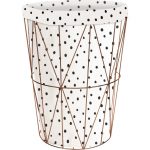 Panier à linge métal Gustav métal, blanc, l.40 x H.50 x P.40 cm BOX & BEYOND