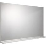 Miroir avec tablette blanc, l. 120.0 cm Opale