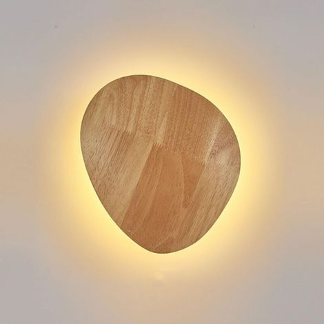 Applique, scandinave bois naturel led intégrée