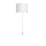 Applique tissu blanc MATHIAS Tegels 1 lumière(s)