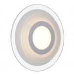 Applique métal blanc led intégrée INSPIRE Cres ronde