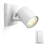 Spot patère gu10, aluminium, PHILIPS HUE