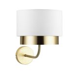 Applique métal laiton / blanc MATHIAS Dana 1 lumière(s)