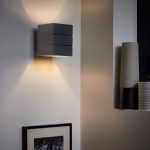 Applique aluminium gris INSPIRE Silbo 1 lumière(s)