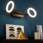 Rampe 2 spots led intégrée, métal, INSPIRE Iring
