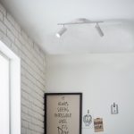 Rampe 2 spots, métal blanc, BRILLIANT Soeren