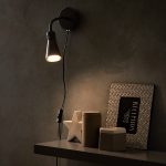 Applique, pop métal noir INSPIRE Skit 1 lumière(s)