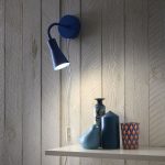 Applique métal bleu INSPIRE Skit 1 lumière(s)