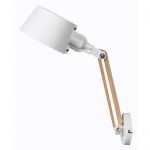 Applique, moderne métal blanc / bois LUSSIOL Study 1 lumière(s)
