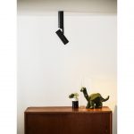 Spot led intégrée, moderne, métal noir, LUCIDE Greg