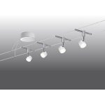 Kit câble led Stage métal Blanc, Chrome, 4 PAULMANN