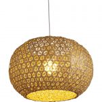 Suspension, e27 bord de mer Hana bambou naturel 1 x 60 W INSPIRE