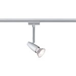 Kit complet rail gu10 Barelli métal Chrome / Chrome mat, 3 PAULMANN