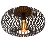 Plafonnier, moderne métal noir LUCIDE MANUELA D.40 cm