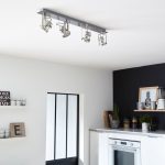 Rampe 4 spots, acier inox argent, INSPIRE Technic