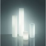 Lampe extérieure Cilindro h.80 cm SLIDE E27 max 25W blanc