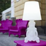 Lampe extérieure max 15W blanc Lady of love SLIDE H.88 cm