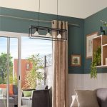Suspension, industriel acier inoxydable noir EGLO Eldrick 3 lumière(s)