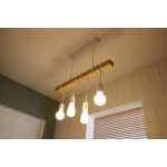 Suspension bois blanc EGLO Townshend 4 lumière(s)