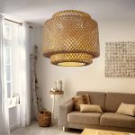 Suspension, nature bambou naturel LUSSIOL Doramu 1 lumière(s) D.40 cm