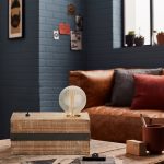 Lampe, industriel, métal noir, BRILLIANT WOODHILL Cube