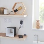 Lampe, bois chêne clair, SEYNAVE Factory Hexagonale