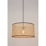 Suspension, chic, rotin, naturel, COREP, Cannage 1 lumière 38 cm
