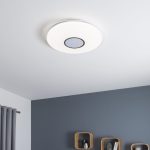 Plafonnier, design plastique blanc led intégrée INSPIRE Vizzini D.56 cm