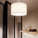 Suspension Bul coton blanc, sans ampoule 1x E27 COREP