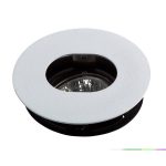 Kit 1 spot à encastrer fixe Zeta gu5.3 rond blanc