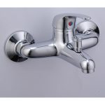 Mitigeur mécanique de baignoire chrome brillant Nerea