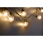 Guirlande extérieure LED intégrée 10 x 0.4 W = 210 Lm, noir