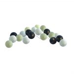 Guirlande LED intégrée Hataru 20 boules gris/blanc/beige INSPIRE