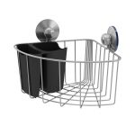 Panier de bain / douche d'angle à visser, Chromé, Remix