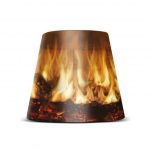 Abat-jour FIREPLACE pour Edison The Petit, 16 cm, pvc, noir FATBOY