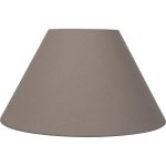 Abat-jour Sweet, 25 cm, toiline, brun taupe n°3 INSPIRE