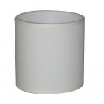 Abat-jour Tube, 18 cm, toiline, blanc-blanc n°0 INSPIRE