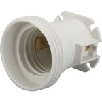 Lot de 20 douilles électriques e27 à vis thermoplastique blanc ZENITECH