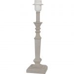 Pied de lampe Jack, bois taupe, 38 cm