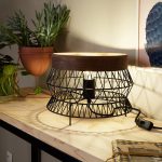 Lampe, design, métal noir, INSPIRE Manam
