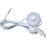 Cordon et interrupteur TIBELEC, plastique, blanc 500 W