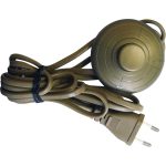 Cordon et interrupteur TIBELEC, plastique, or 500 W
