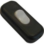 Interrupteur TIBELEC, plastique, noir