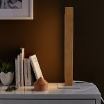 Lampe, nature, métal blanc / marron, INSPIRE Namu