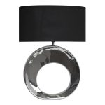 Lampe, e27 Galia SEYNAVE, tissu noir, 40 W