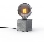 Lampe, industriel, XANLITE Cube ciment
