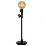 Lampadaire Robin, SAMPA HELIOS, E27, noir, 120 cm