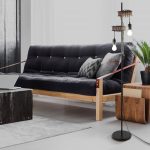 Lampadaire droit, industriel aluminium noir/marron, EGLO Medbourne